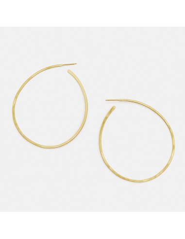 Flat Hoops, Large, 19K Gold shop