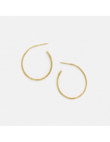 Flat Hoops, Medium, 19K Gold basket pas cher